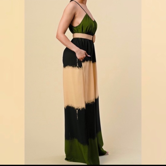 Oversized Tie Dye Wide Leg Jumpsuit Size S - Picture 2 of 13